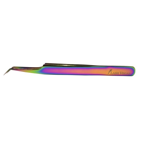 45° Angle Curved-Tip Tweezers (12cm with 7mm tip) - Multi-colour