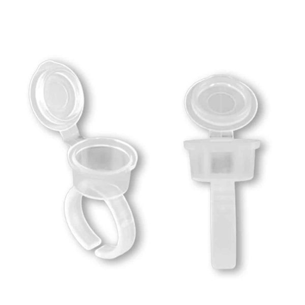 Pigment Ring Cups with Caps (50 pcs)