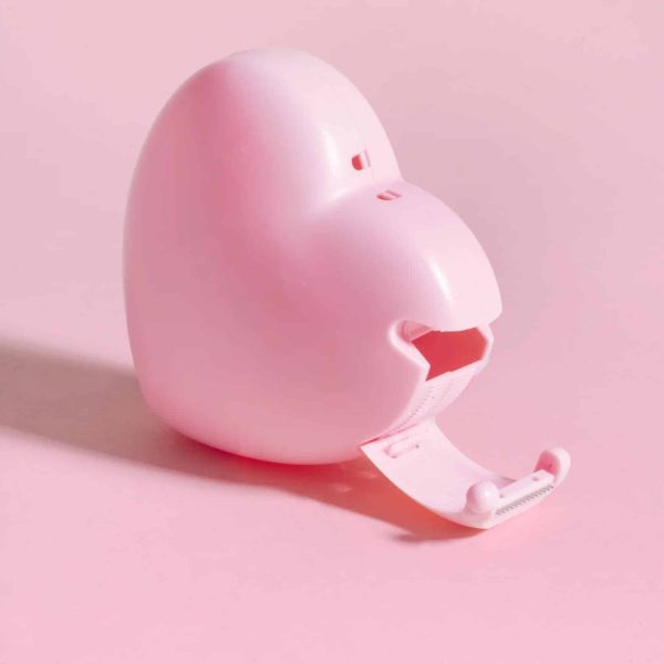 Pink Heart Shaped Tape Dispenser