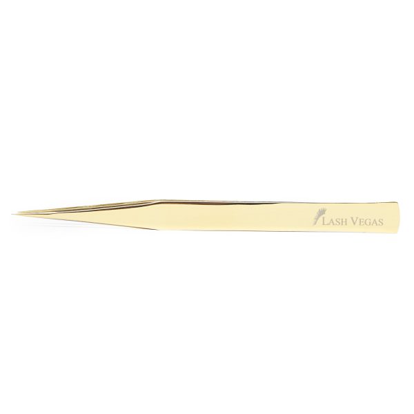 Narrow-Bottom Isolation Tweezers (13cm) - Gold